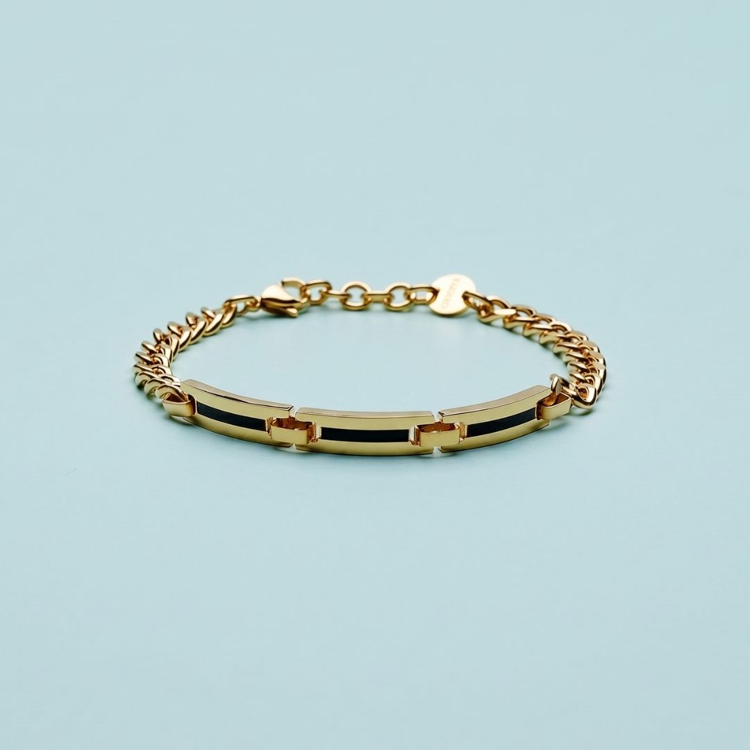 BRACCIALI COLORE ORO UOMO