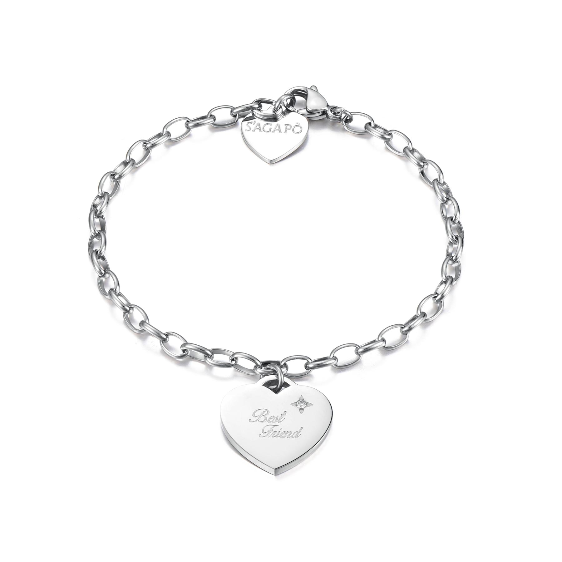 S'Agapõ Bracciale BE MY ALWAYS - BE MY ALWAYS - Acciaio