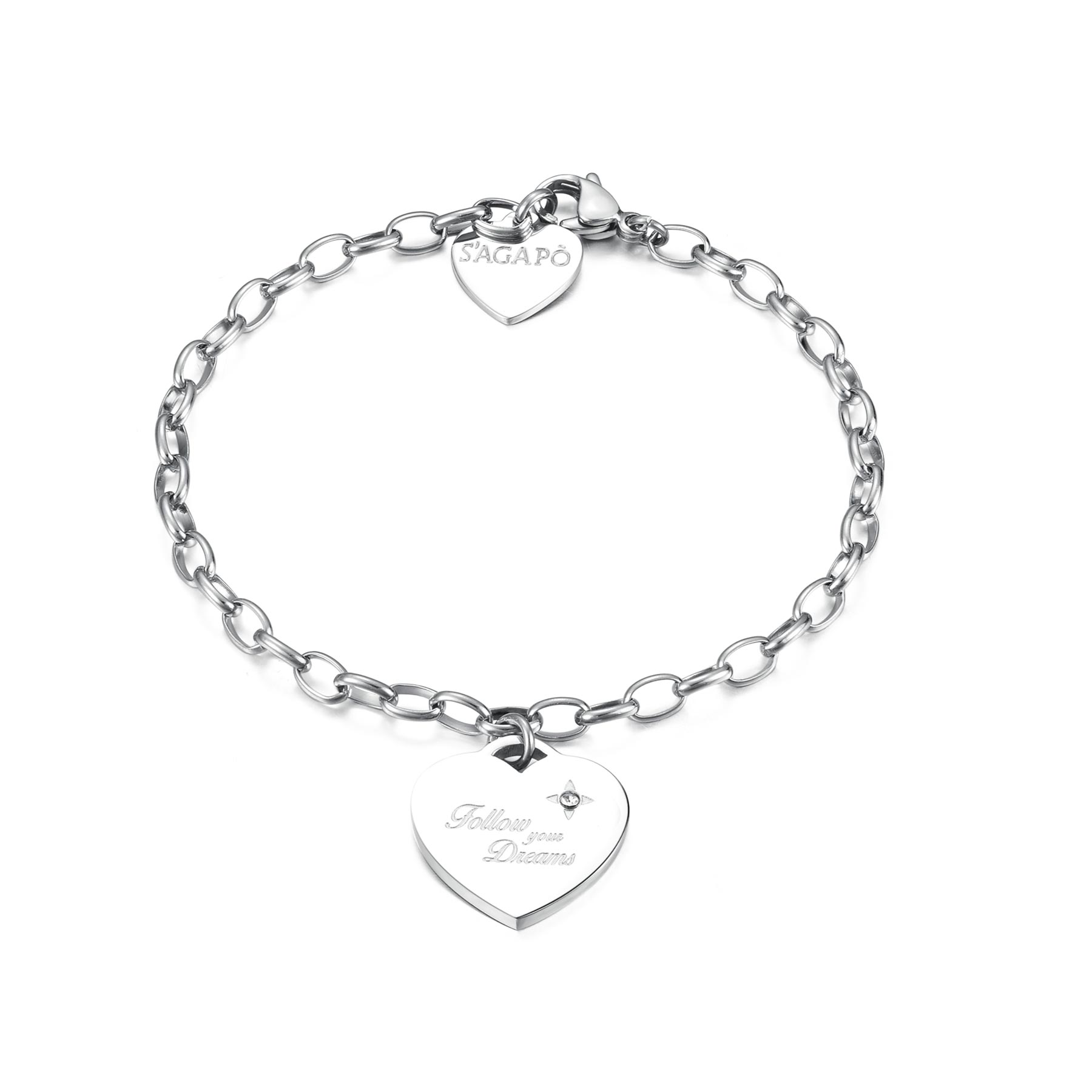 S'Agapõ Bracciale BE MY ALWAYS - BE MY ALWAYS - Acciaio