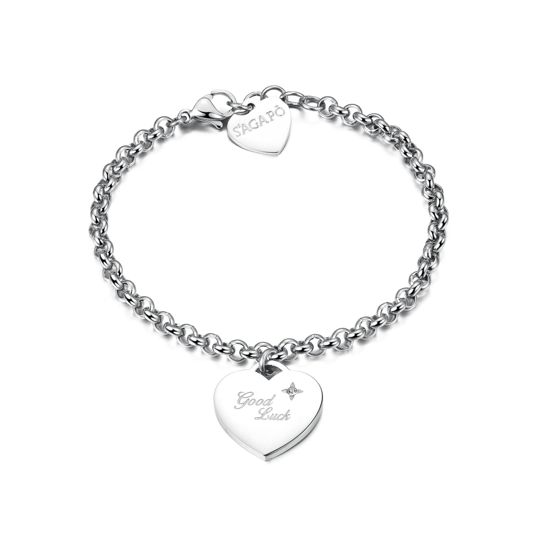 S'Agapõ Bracciale BE MY ALWAYS - BE MY ALWAYS - Acciaio