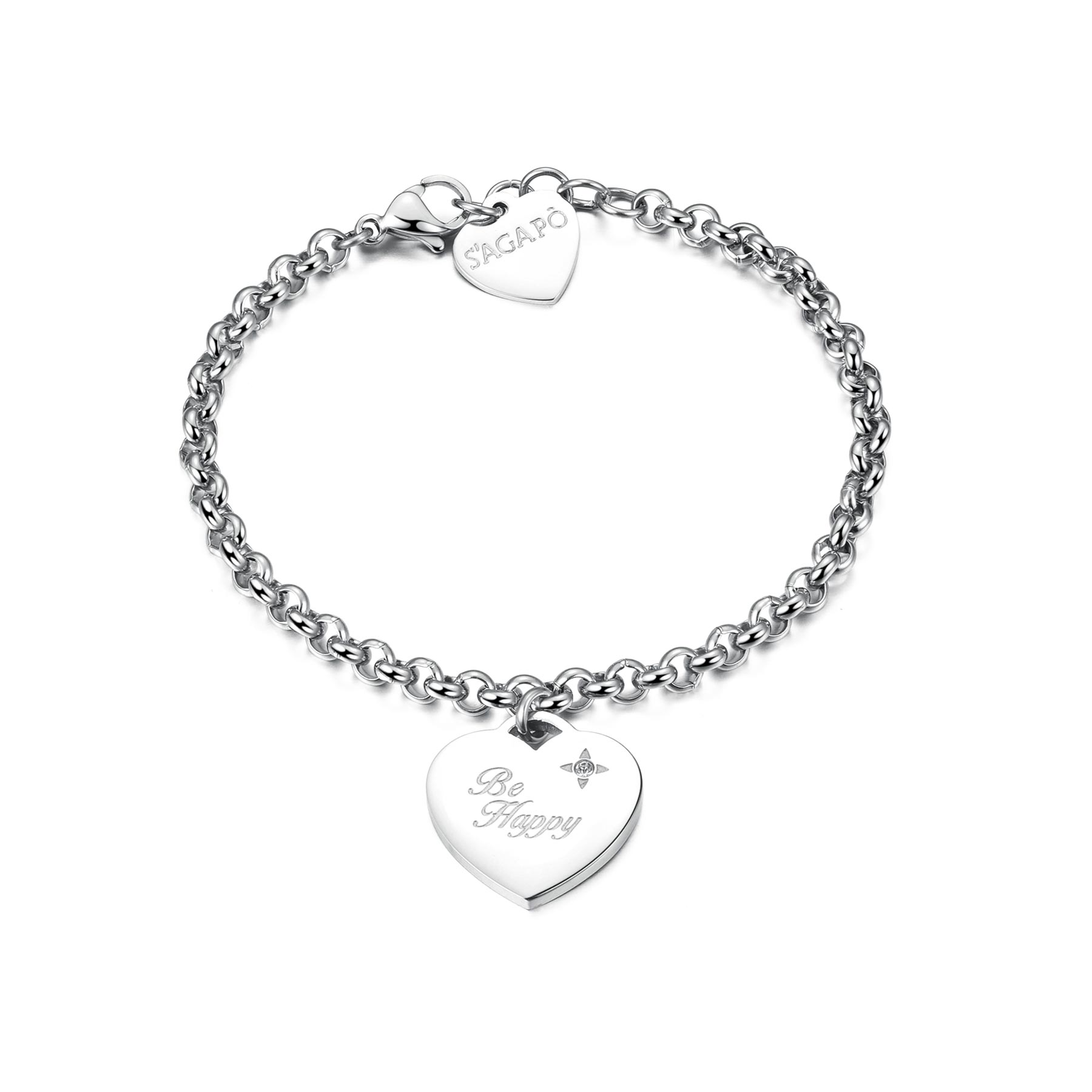 S'Agapõ Bracciale BE MY ALWAYS - BE MY ALWAYS - Acciaio
