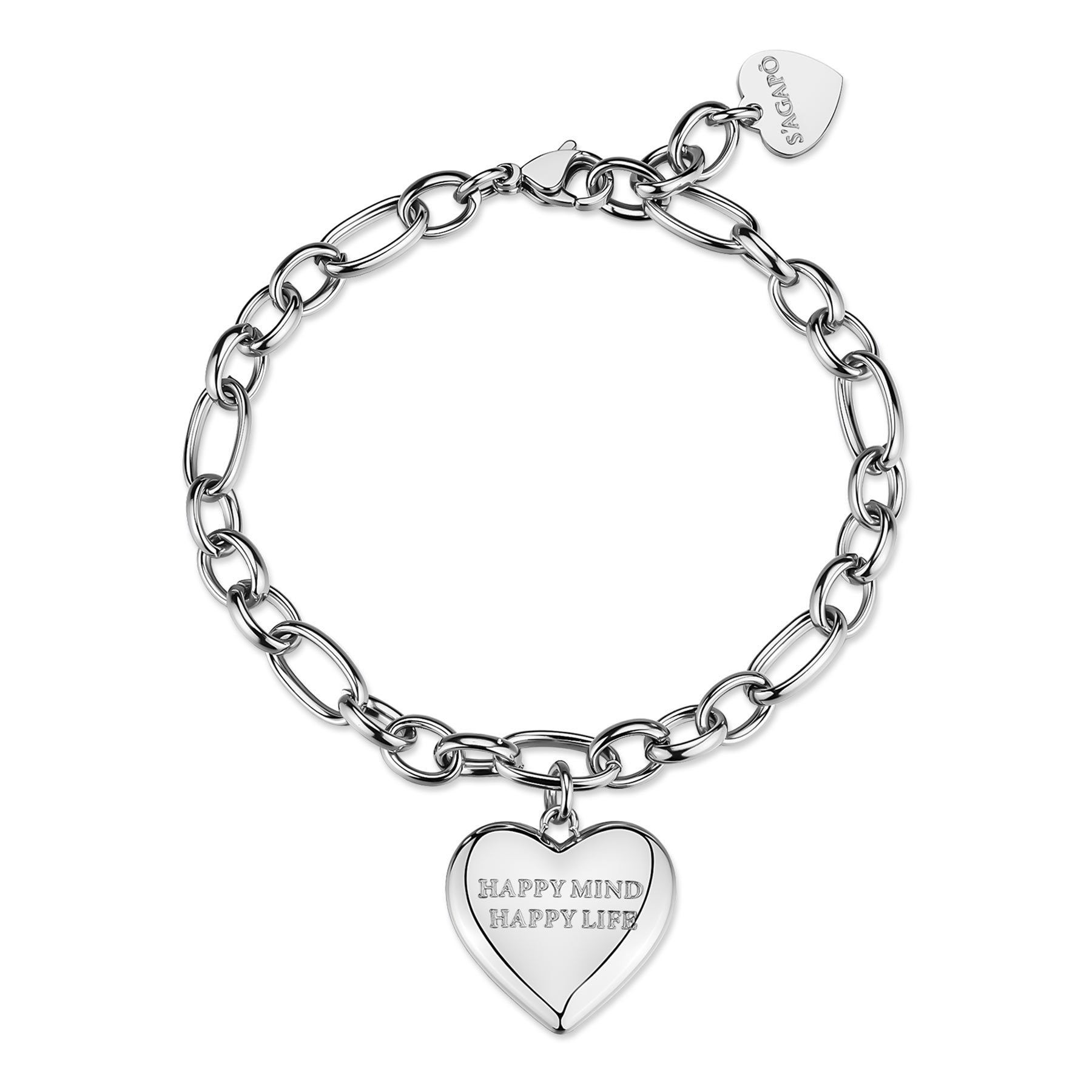 S'Agapõ Bracciale BE MY ALWAYS - BE MY ALWAYS - Acciaio