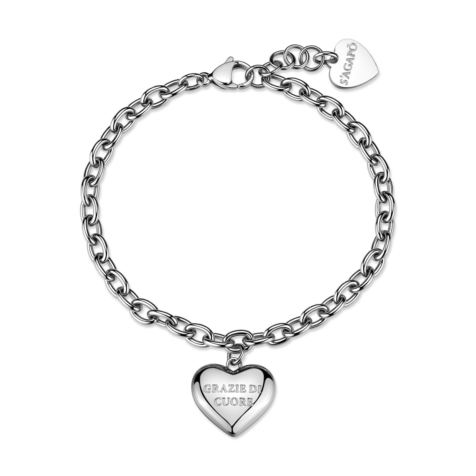 S'Agapõ Bracciale BE MY ALWAYS - BE MY ALWAYS - Acciaio