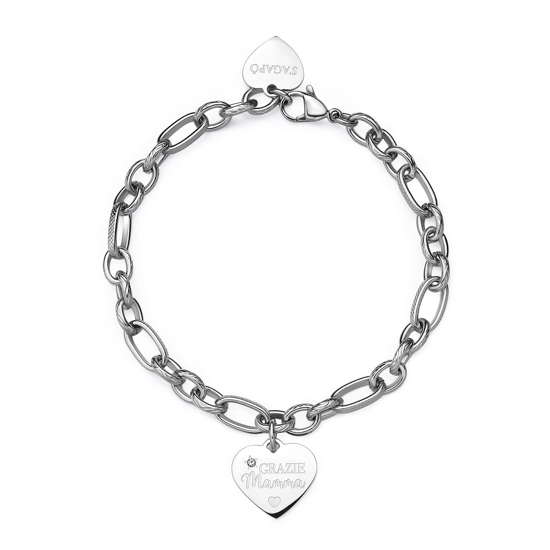 S'Agapõ Bracciale BE MY FAMILY - BE MY FAMILY - Acciaio