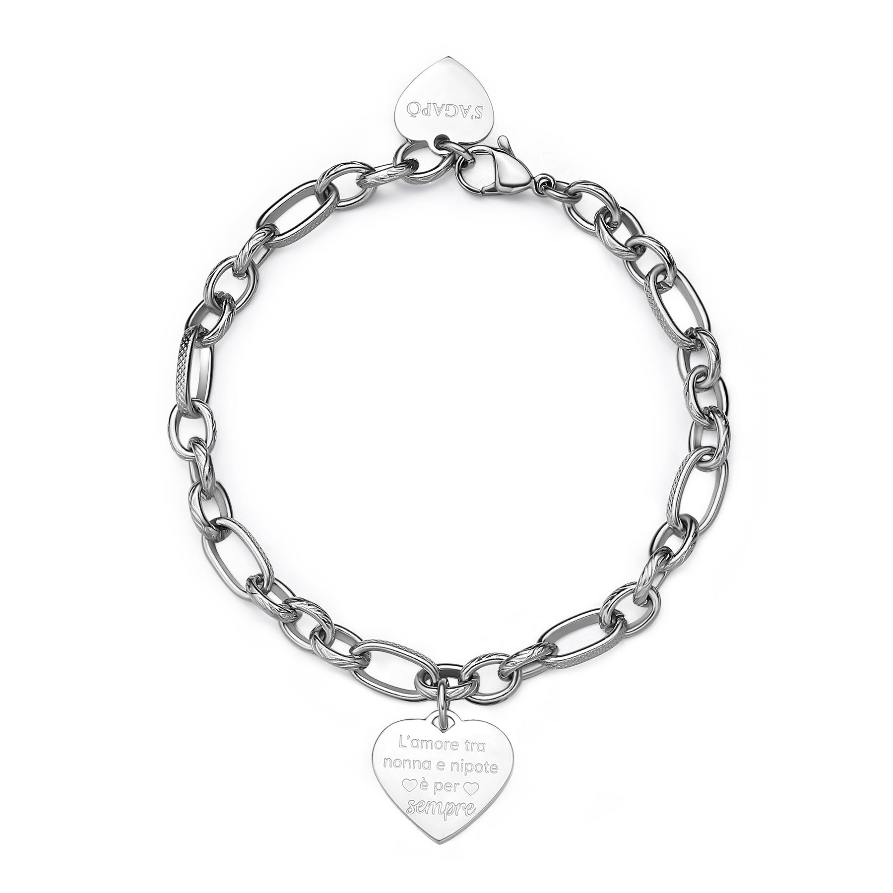 S'Agapõ Bracciale BE MY FAMILY - BE MY FAMILY - Acciaio