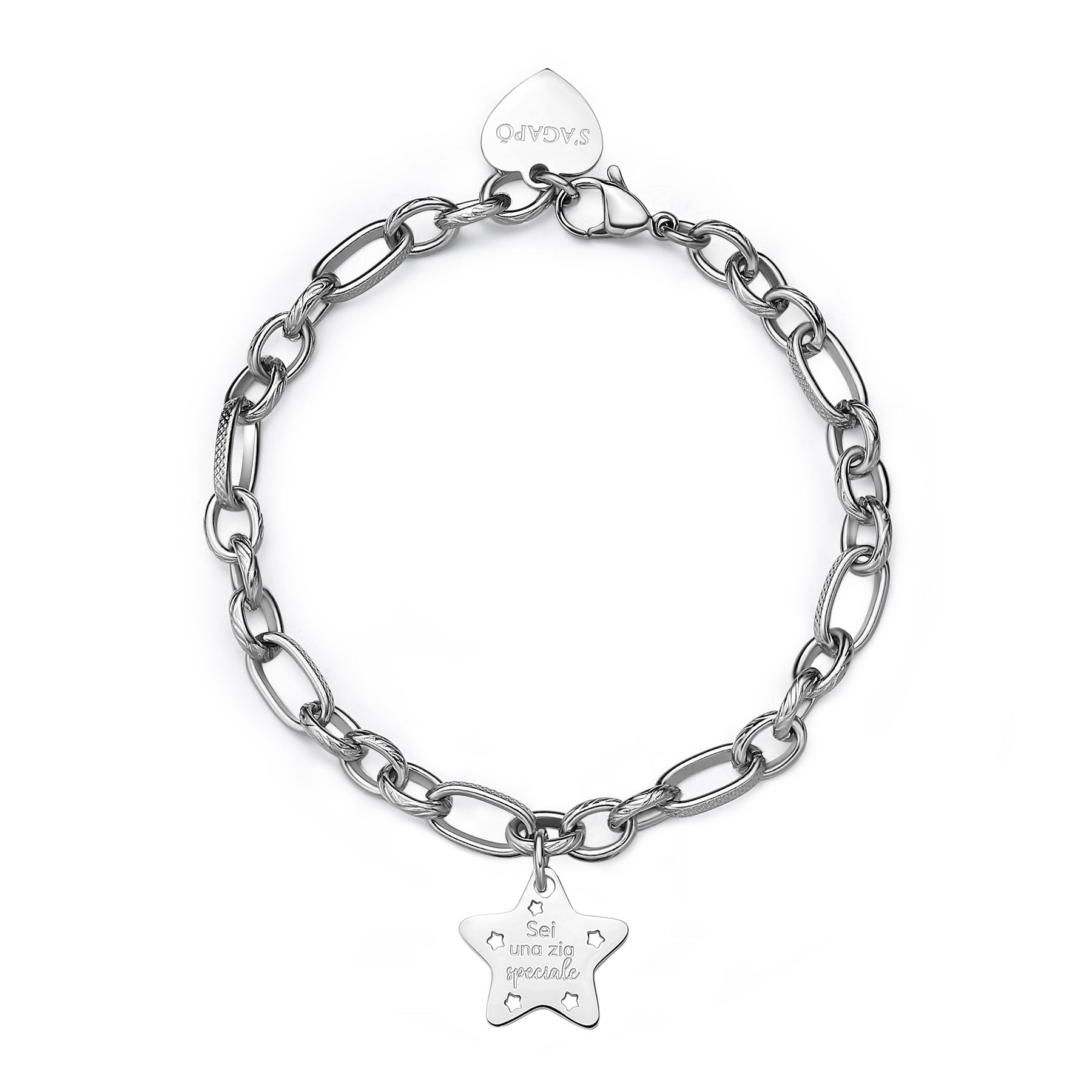 S'Agapõ Bracciale BE MY FAMILY - BE MY FAMILY - Acciaio