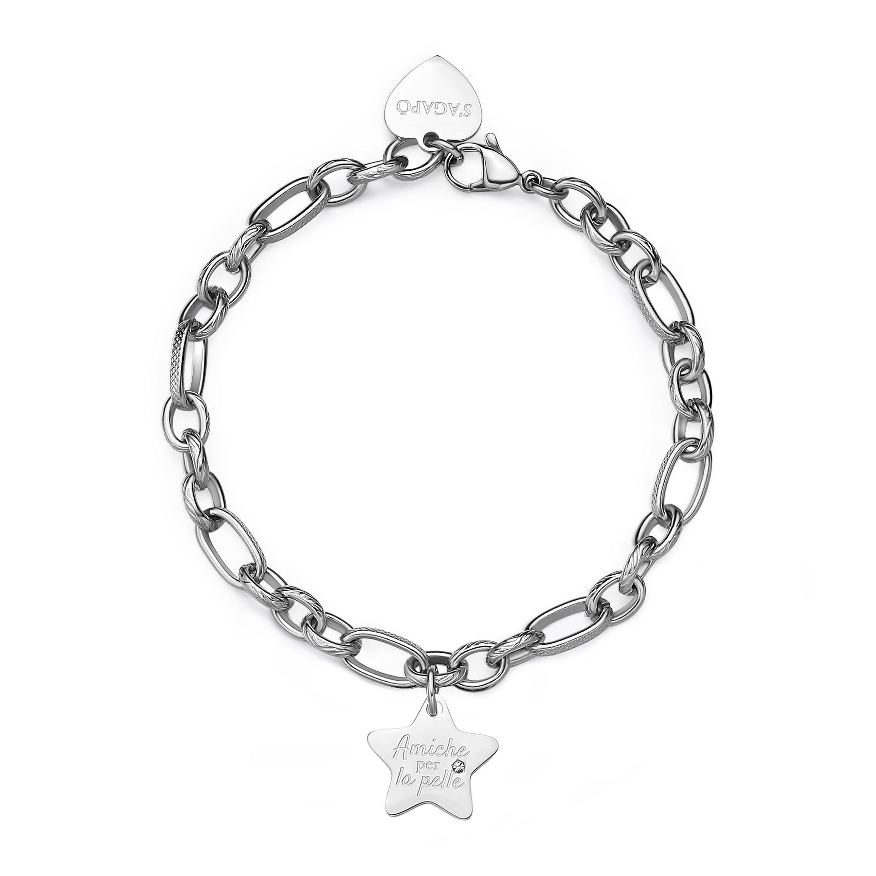 S'Agapõ Bracciale BE MY FAMILY - BE MY FAMILY - Acciaio