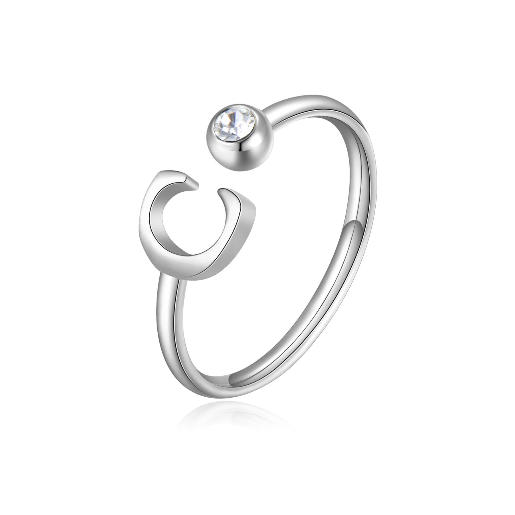 S'Agapõ Anello CLICK LETTERA C - Vista 3