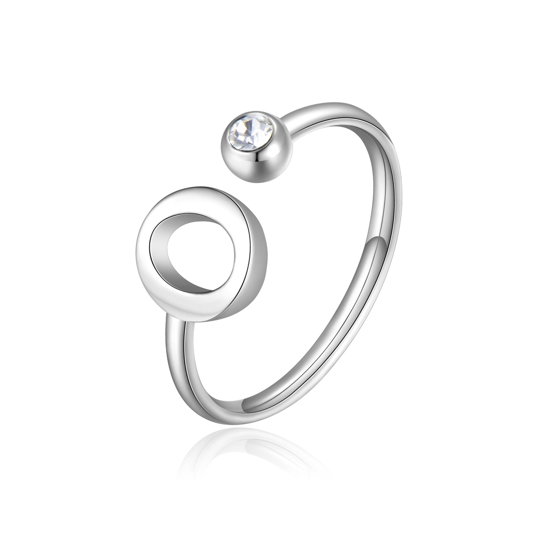 S'Agapõ Anello CLICK LETTERA O - Vista 3