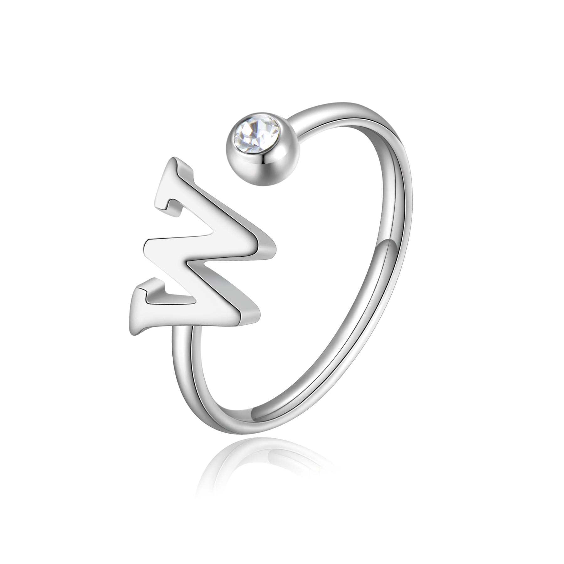 S'Agapõ Anello CLICK LETTERA W - Vista 3