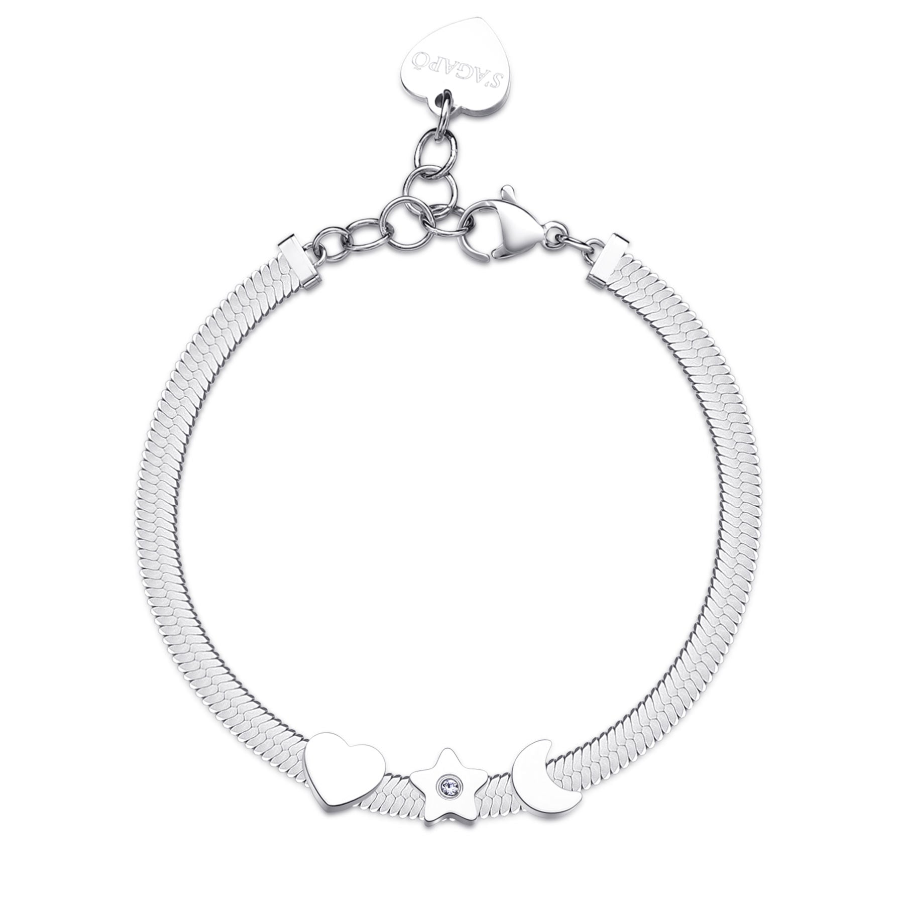S'Agapõ Bracciale CLICK - CLICK - Acciaio