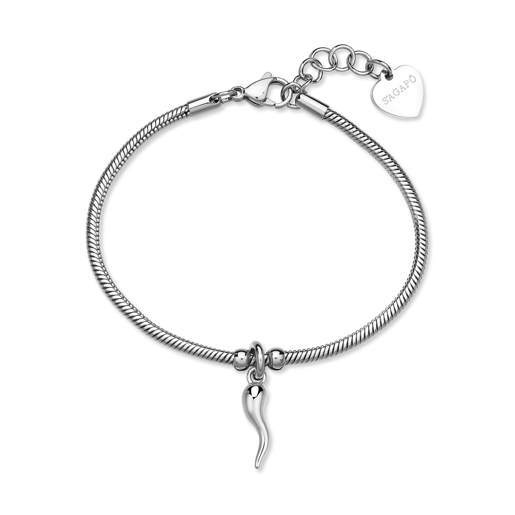 S'Agapõ Bracciale CLICK - CLICK - Acciaio