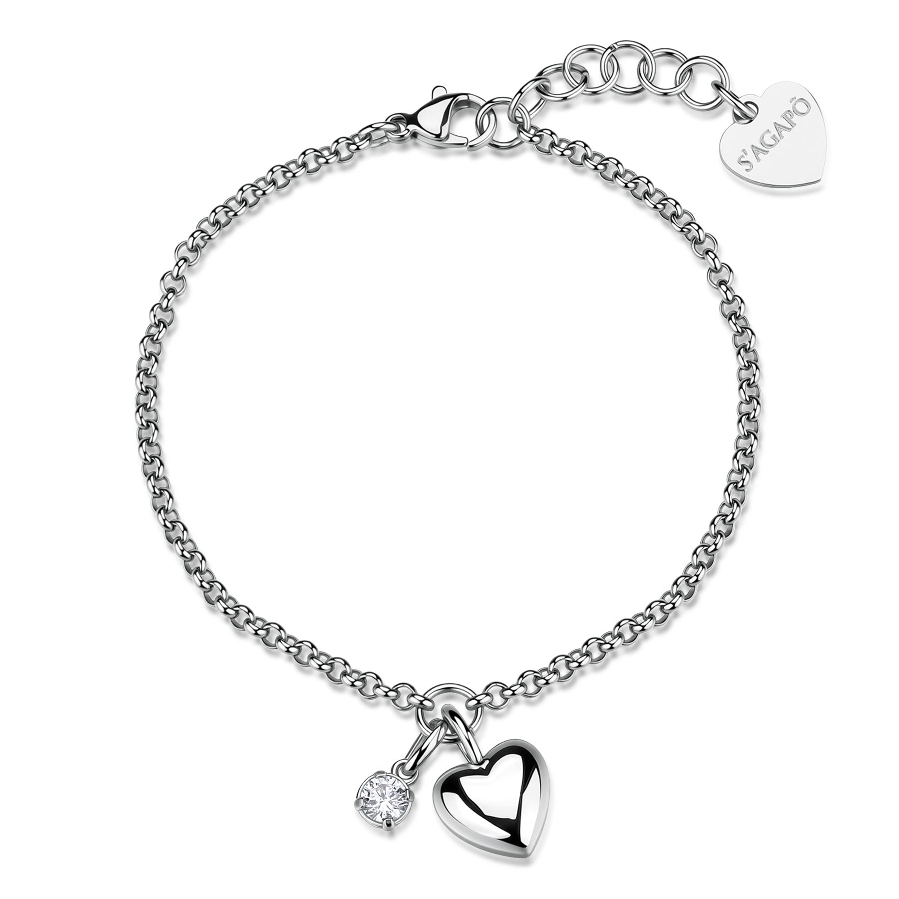 S'Agapõ Bracciale CLICK - CLICK - Acciaio