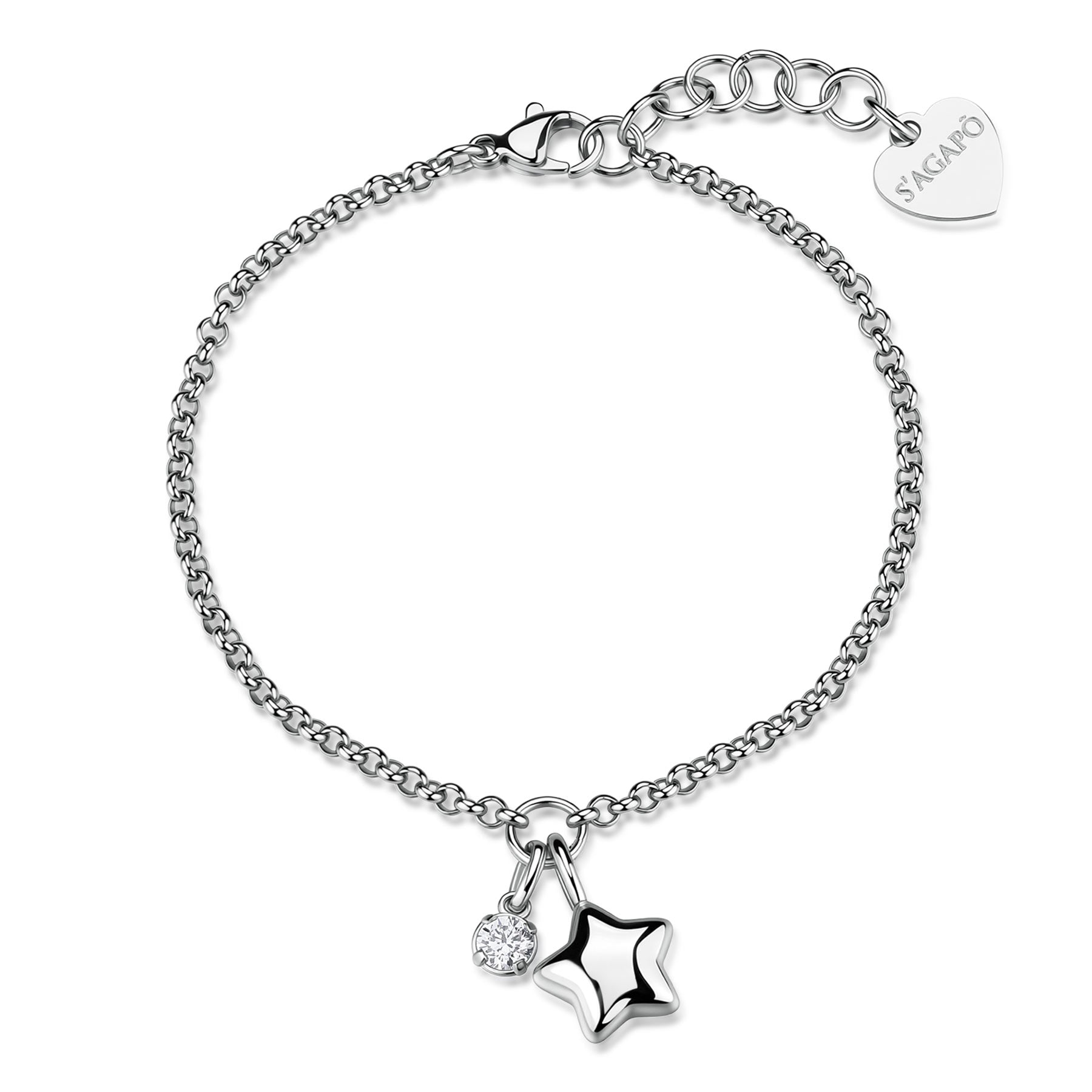 S'Agapõ Bracciale CLICK - CLICK - Acciaio