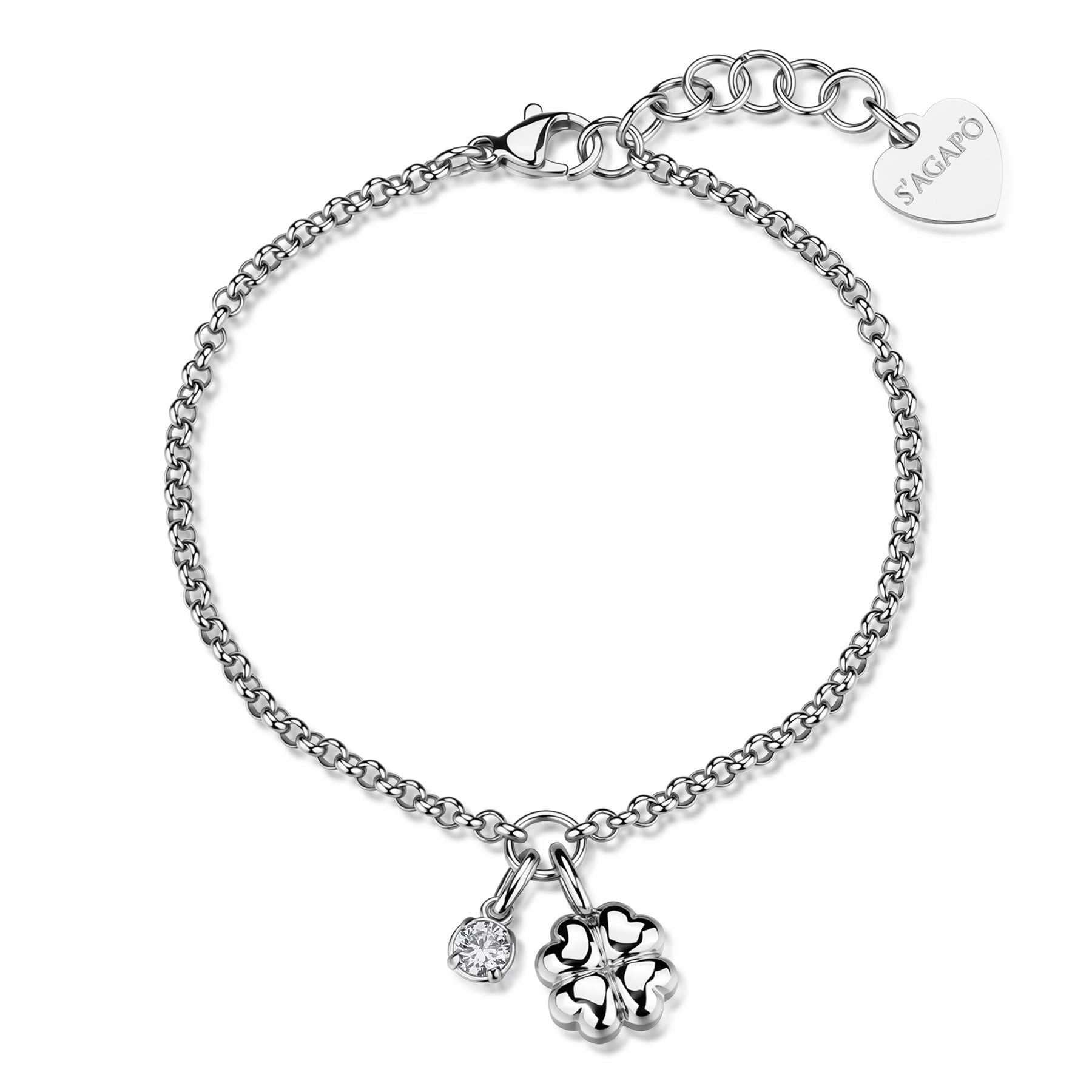S'Agapõ Bracciale CLICK - CLICK - Acciaio