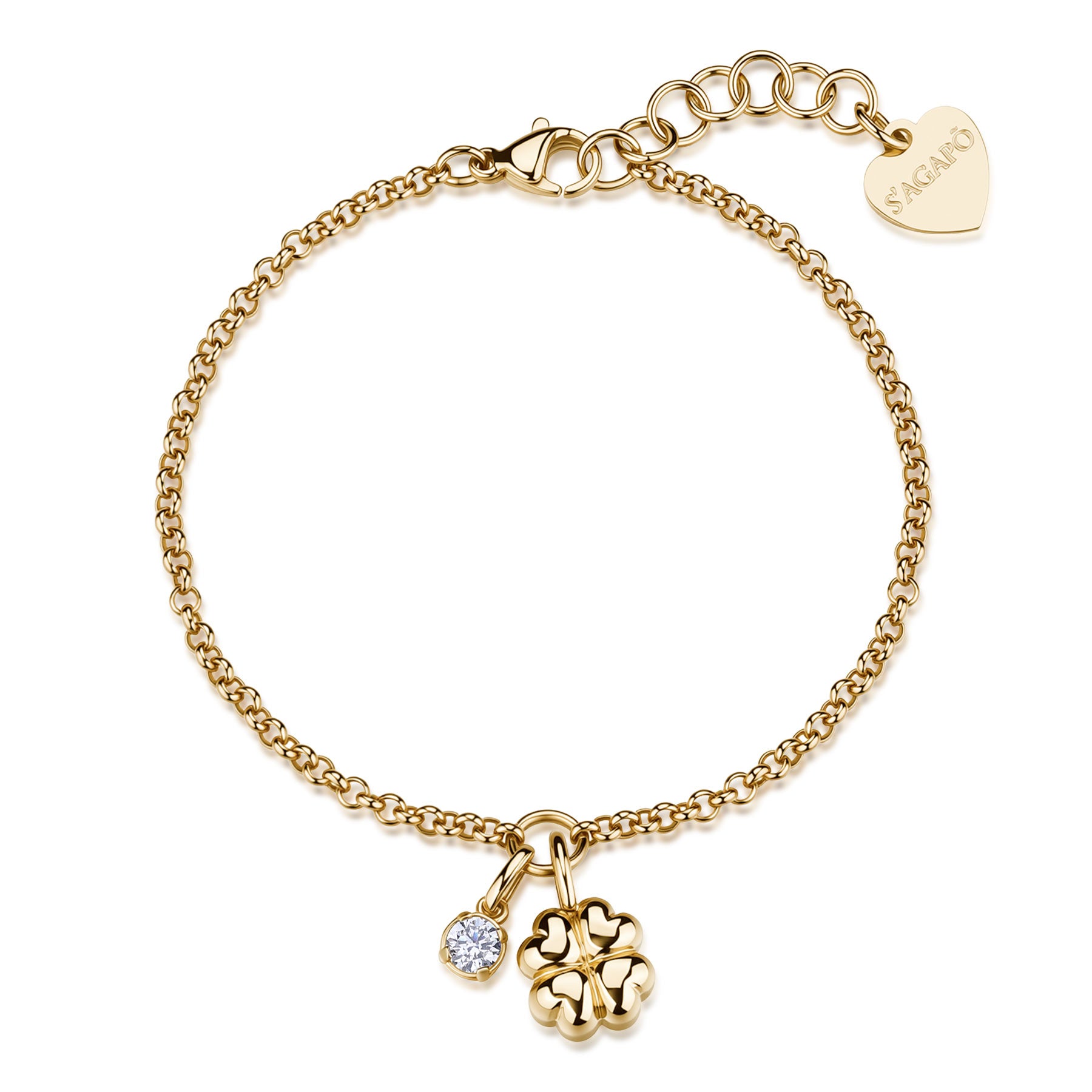 S'Agapõ Bracciale CLICK - CLICK - Acciaio