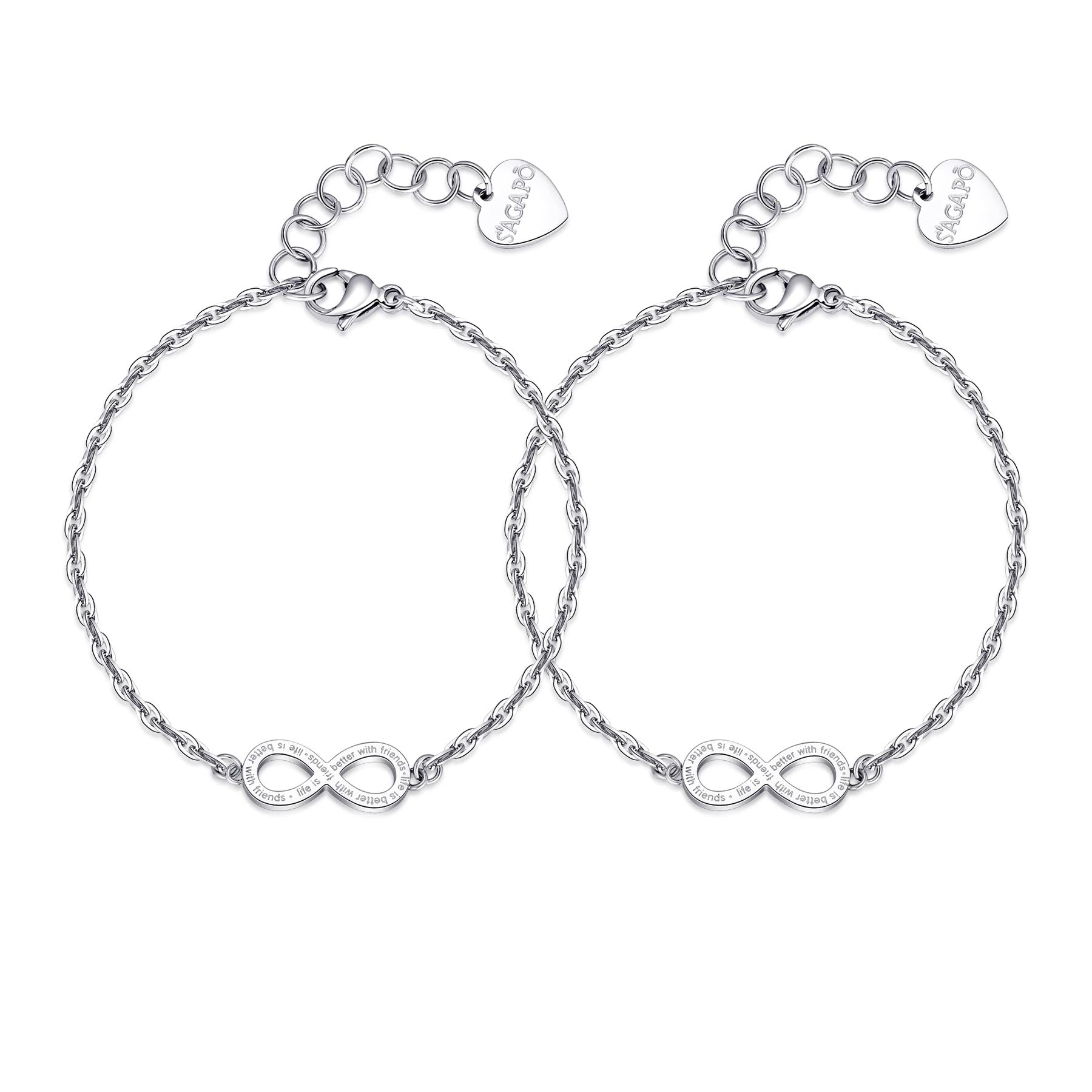 S'Agapõ Bracciali ME + YOU - ME + YOU - Acciaio