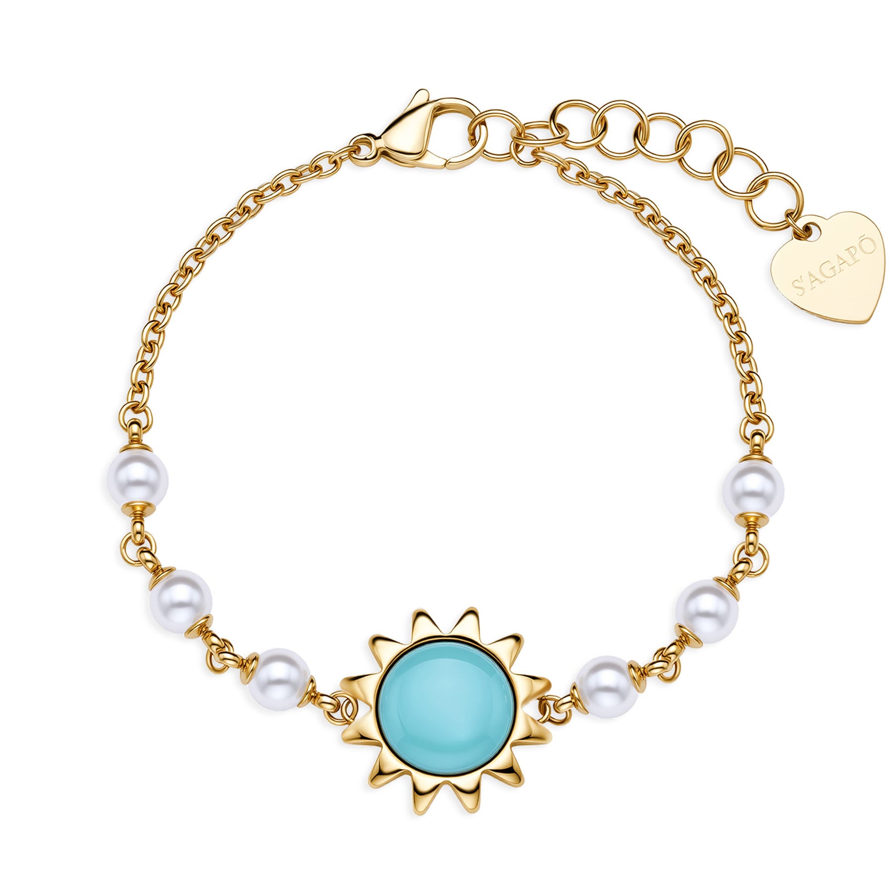 S'Agapõ Bracciale GLOWY - GLOWY - Acciaio