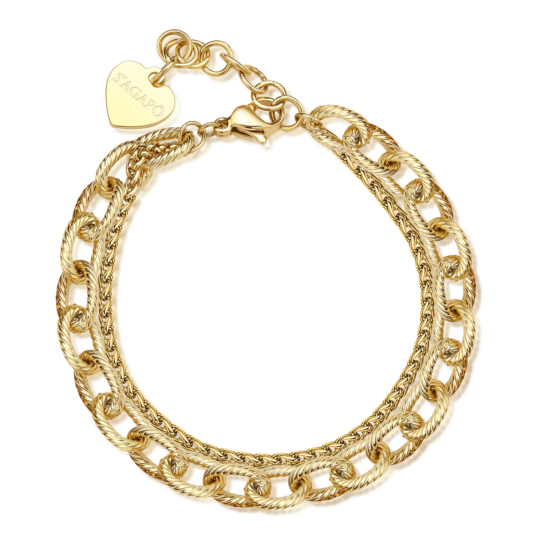 S'Agapõ Bracciale CHUNKY - CHUNKY - Acciaio
