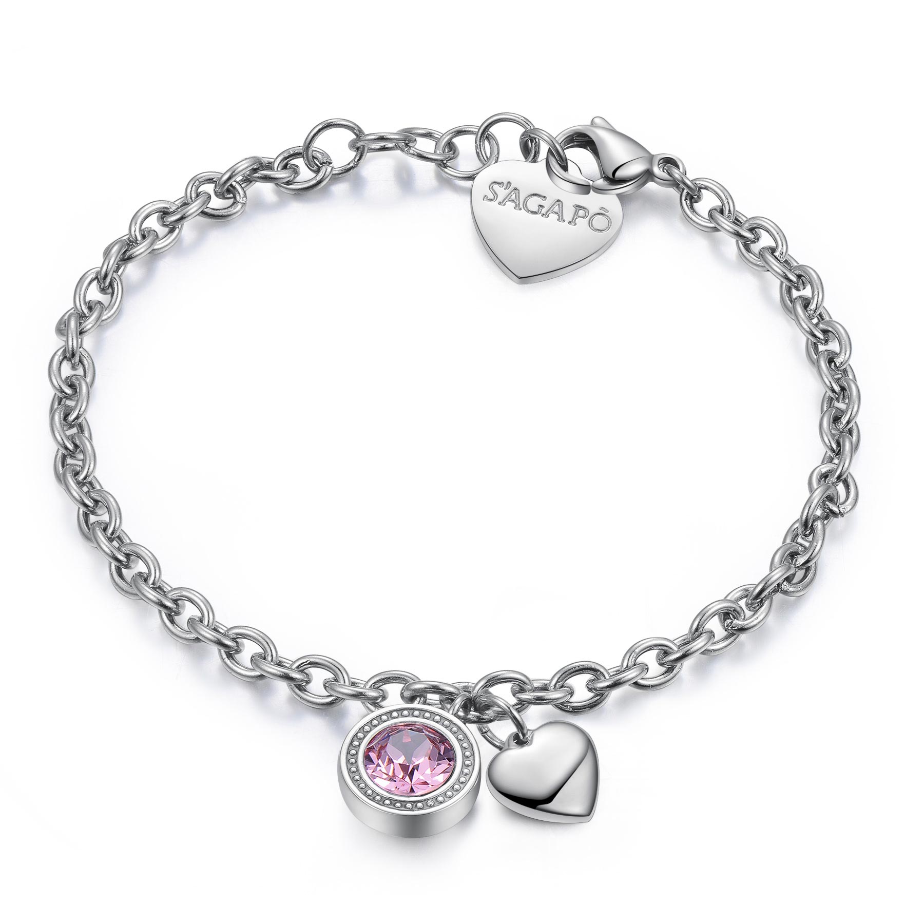 S'Agapõ Bracciale LUCKY LIGHT - LUCKY LIGHT - Acciaio