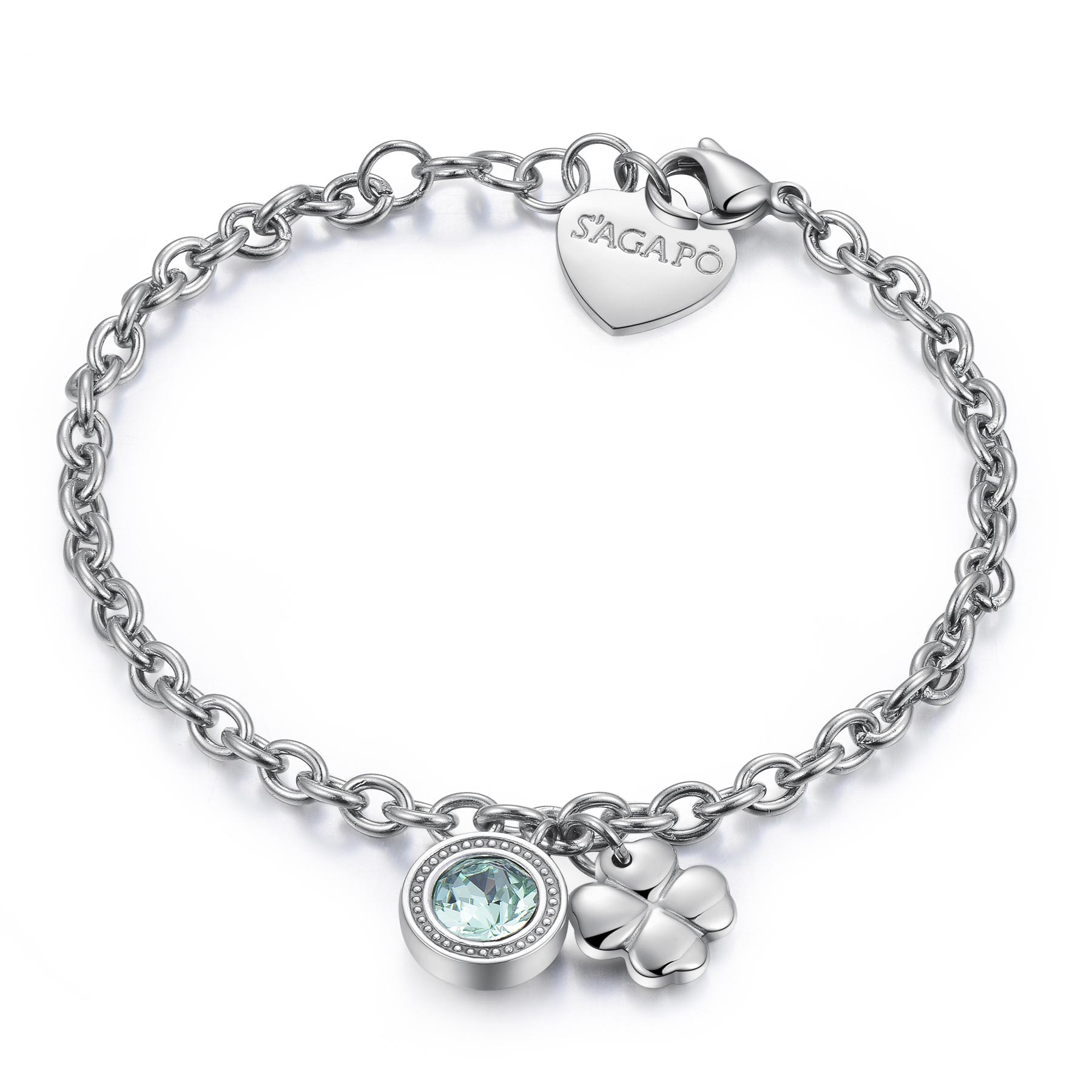S'Agapõ Bracciale LUCKY LIGHT - LUCKY LIGHT - Acciaio