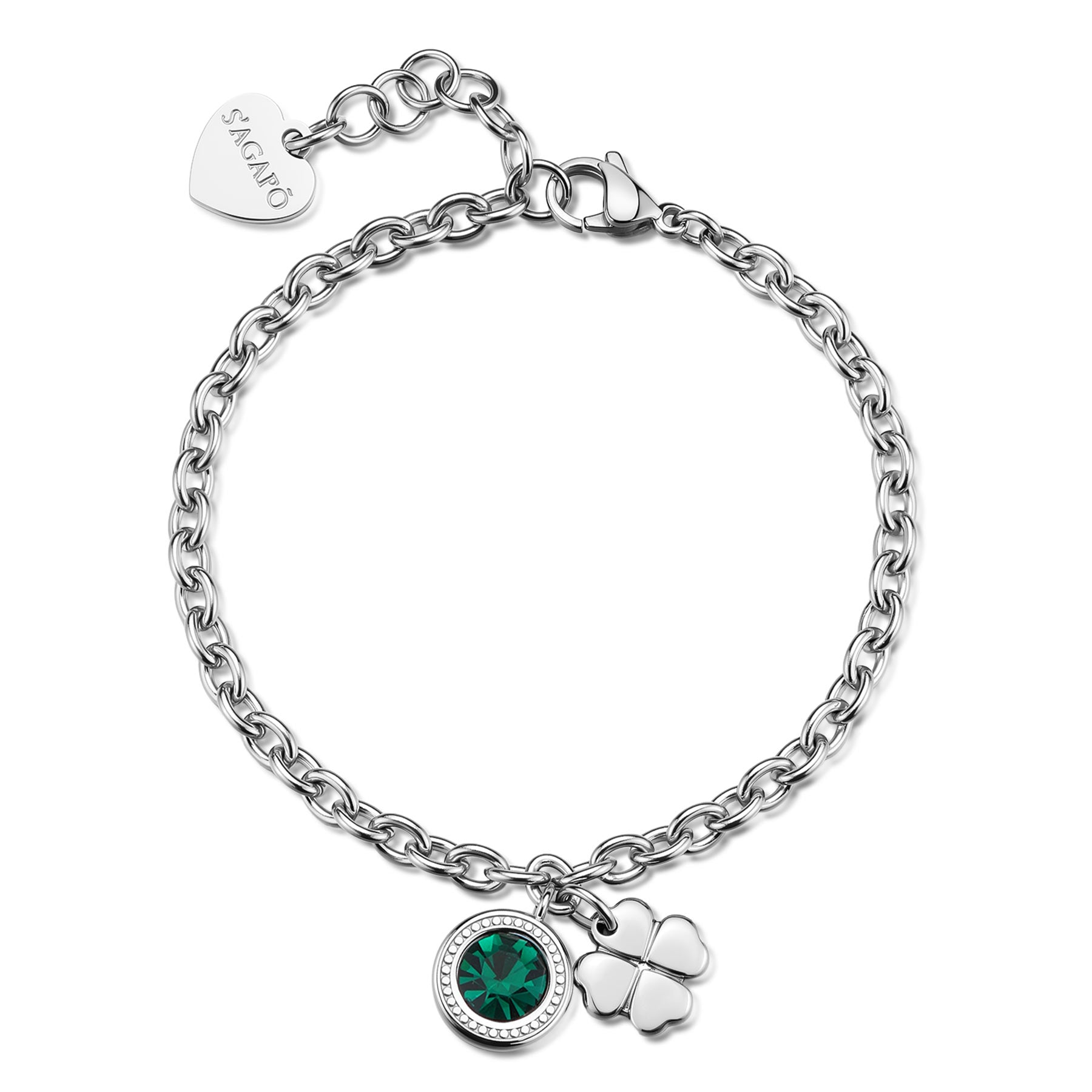 S'Agapõ Bracciale LUCKY LIGHT - LUCKY LIGHT - Acciaio